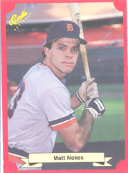 1988 Classic Red Baseball Cards        166     Matt Nokes